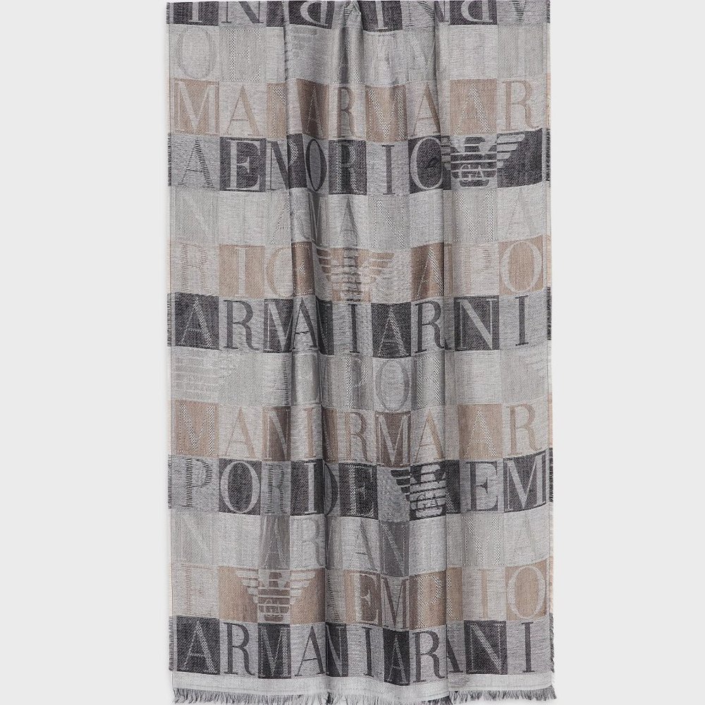 NIB Lightweight Armani Logo Stole